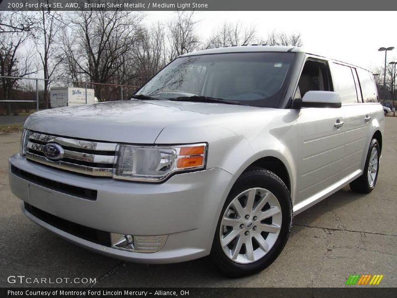 Brilliant Silver Metallic / Medium Light Stone 2009 Ford Flex SEL AWD
