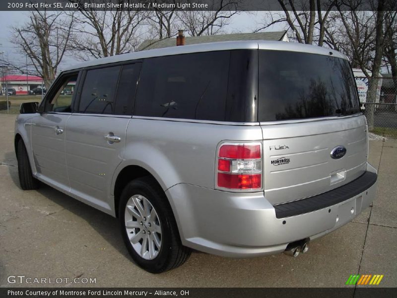 Brilliant Silver Metallic / Medium Light Stone 2009 Ford Flex SEL AWD