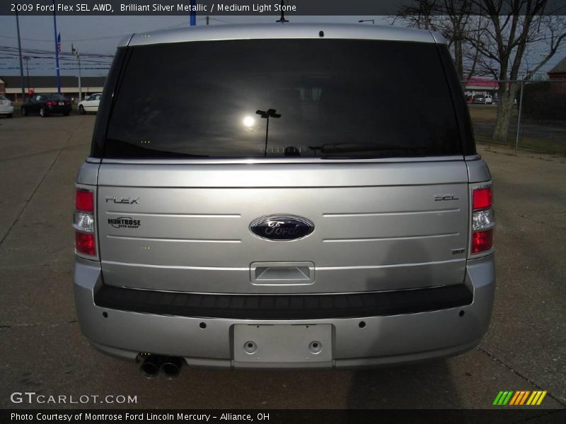 Brilliant Silver Metallic / Medium Light Stone 2009 Ford Flex SEL AWD
