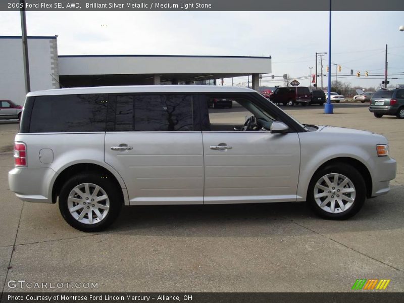 Brilliant Silver Metallic / Medium Light Stone 2009 Ford Flex SEL AWD
