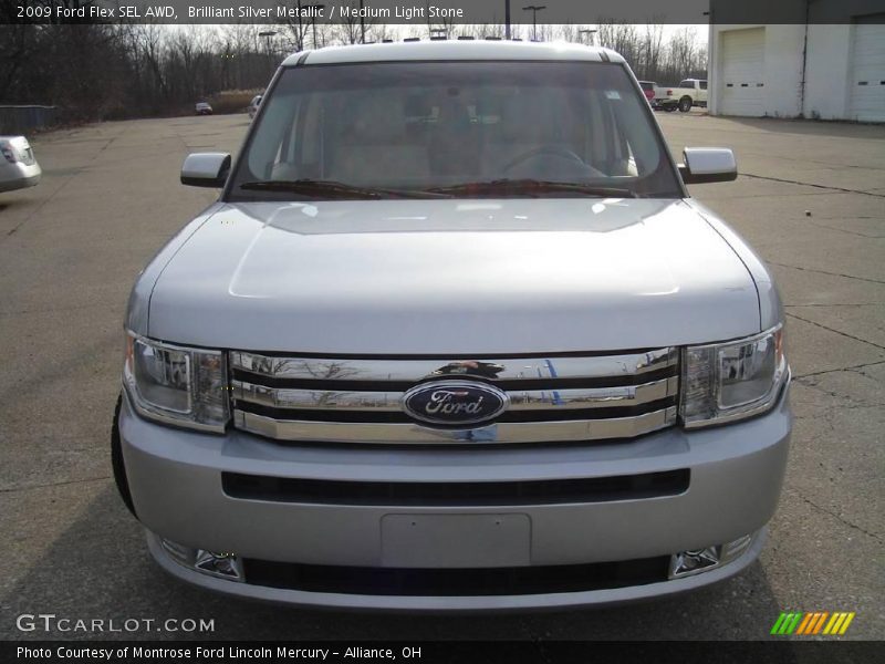 Brilliant Silver Metallic / Medium Light Stone 2009 Ford Flex SEL AWD