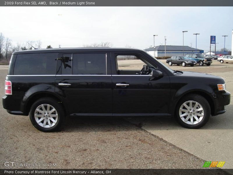 Black / Medium Light Stone 2009 Ford Flex SEL AWD