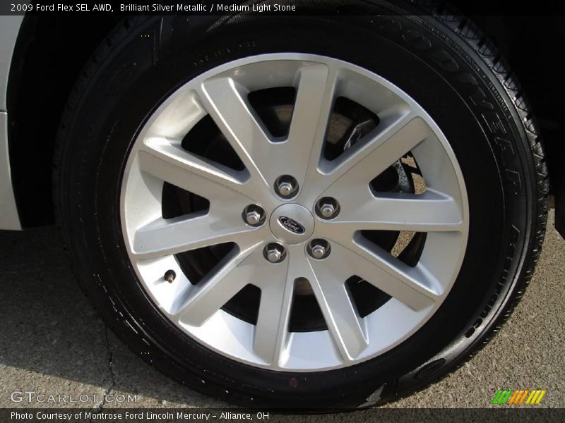 Brilliant Silver Metallic / Medium Light Stone 2009 Ford Flex SEL AWD