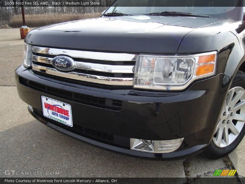 Black / Medium Light Stone 2009 Ford Flex SEL AWD