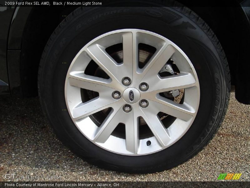 Black / Medium Light Stone 2009 Ford Flex SEL AWD