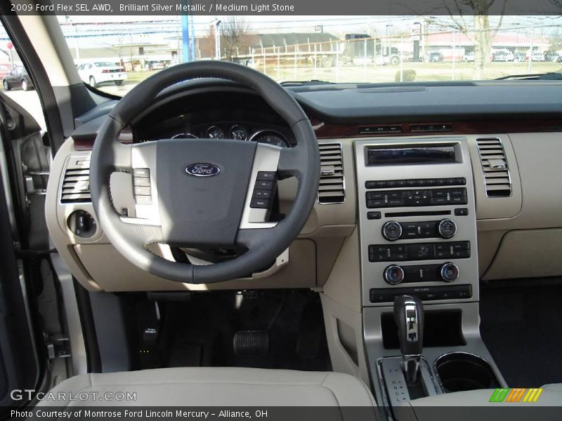 Brilliant Silver Metallic / Medium Light Stone 2009 Ford Flex SEL AWD