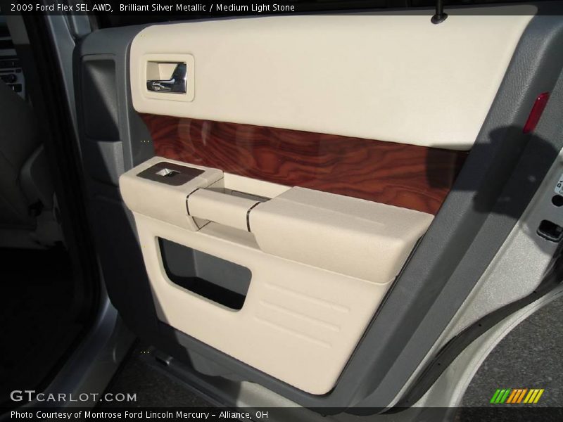 Brilliant Silver Metallic / Medium Light Stone 2009 Ford Flex SEL AWD