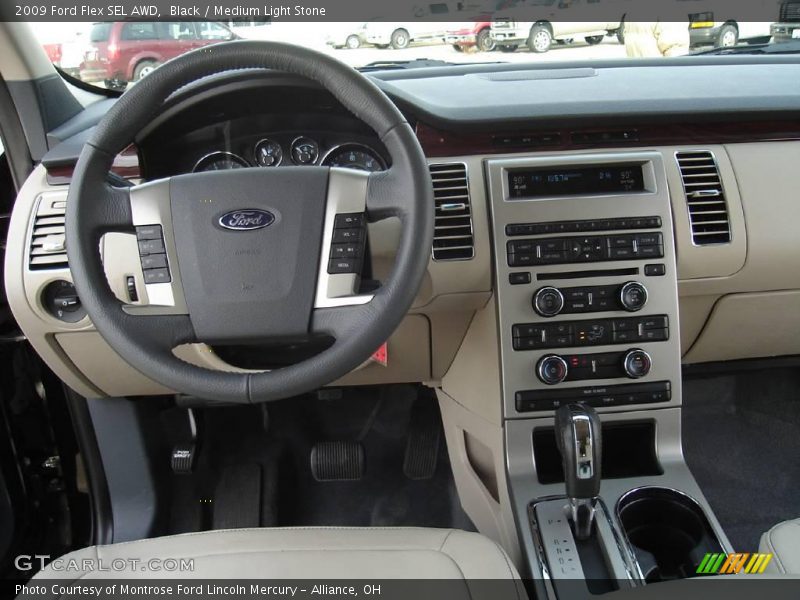 Black / Medium Light Stone 2009 Ford Flex SEL AWD