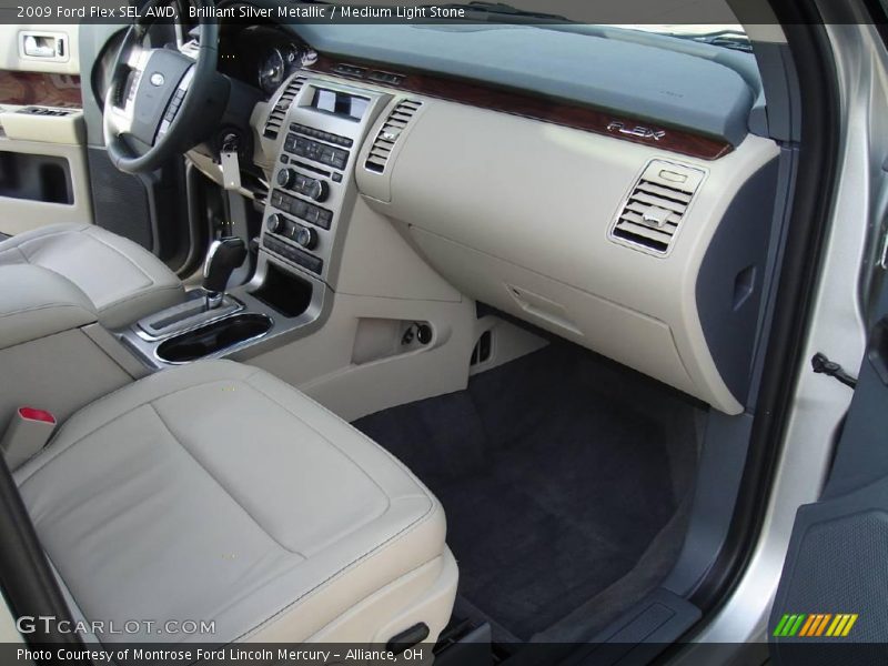 Brilliant Silver Metallic / Medium Light Stone 2009 Ford Flex SEL AWD