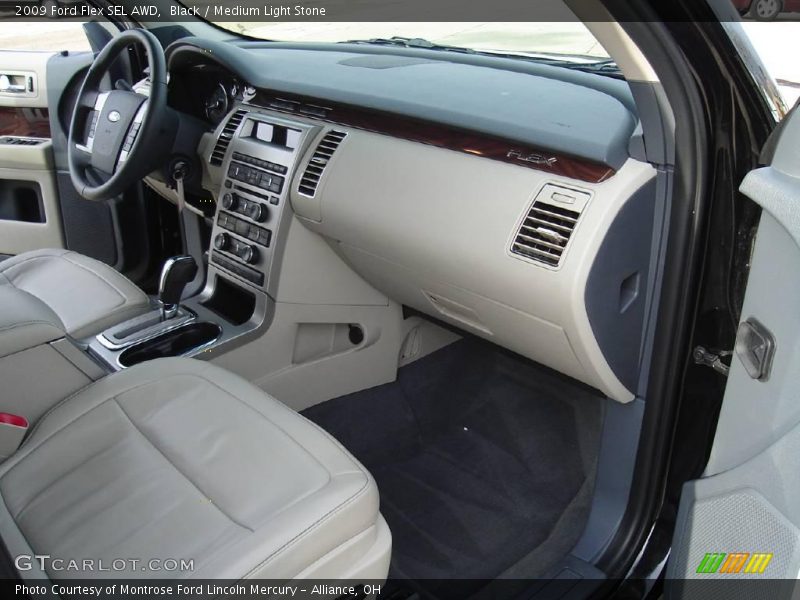 Black / Medium Light Stone 2009 Ford Flex SEL AWD