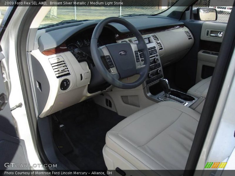 Brilliant Silver Metallic / Medium Light Stone 2009 Ford Flex SEL AWD