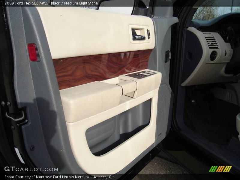 Black / Medium Light Stone 2009 Ford Flex SEL AWD