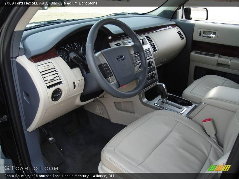 Black / Medium Light Stone 2009 Ford Flex SEL AWD