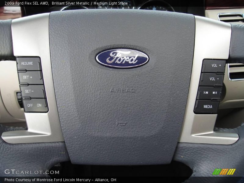 Brilliant Silver Metallic / Medium Light Stone 2009 Ford Flex SEL AWD
