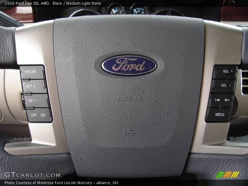 Black / Medium Light Stone 2009 Ford Flex SEL AWD