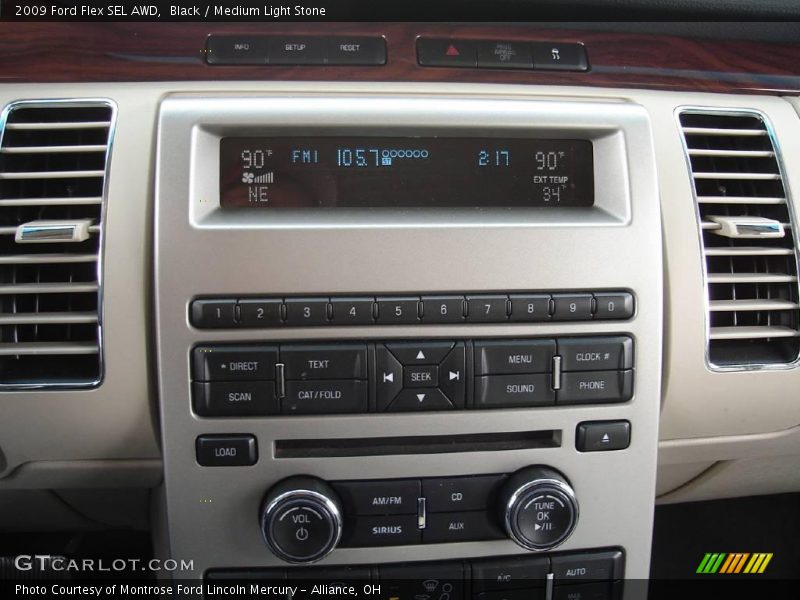 Black / Medium Light Stone 2009 Ford Flex SEL AWD