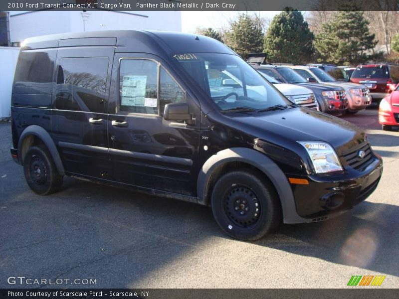 Panther Black Metallic / Dark Gray 2010 Ford Transit Connect XLT Cargo Van