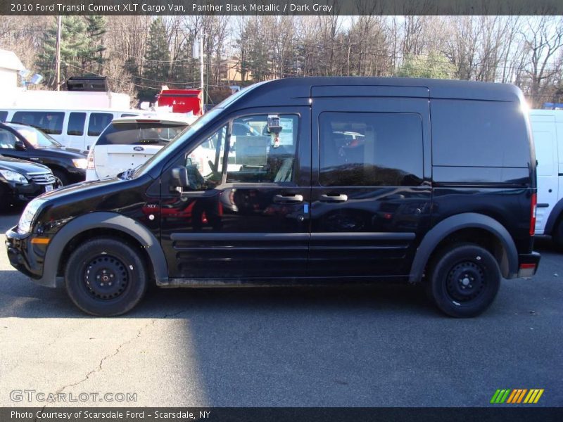Panther Black Metallic / Dark Gray 2010 Ford Transit Connect XLT Cargo Van