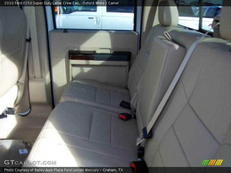 Oxford White / Camel 2010 Ford F250 Super Duty Lariat Crew Cab