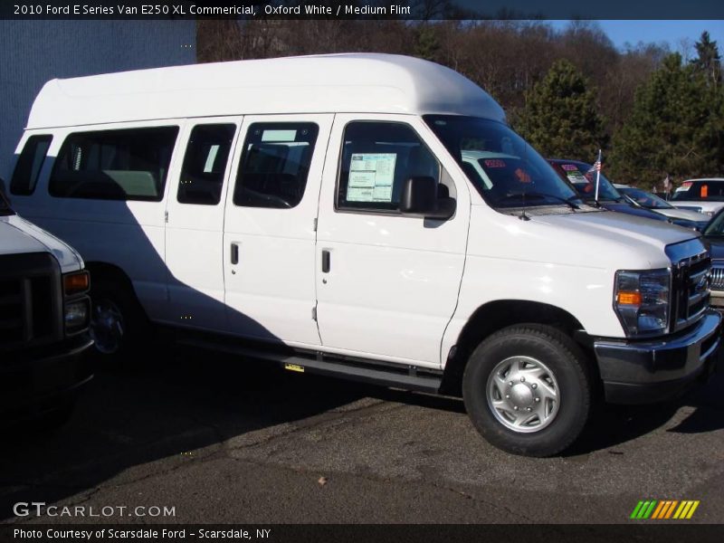 Oxford White / Medium Flint 2010 Ford E Series Van E250 XL Commericial
