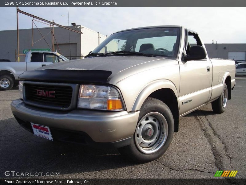 Pewter Metallic / Graphite 1998 GMC Sonoma SL Regular Cab
