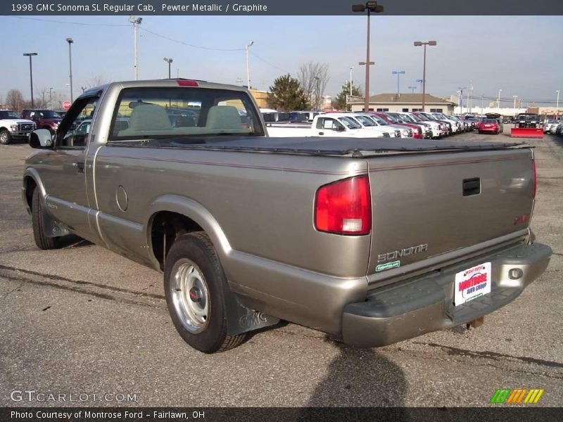 Pewter Metallic / Graphite 1998 GMC Sonoma SL Regular Cab