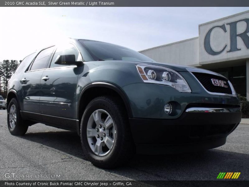 Silver Green Metallic / Light Titanium 2010 GMC Acadia SLE