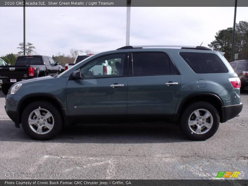 Silver Green Metallic / Light Titanium 2010 GMC Acadia SLE