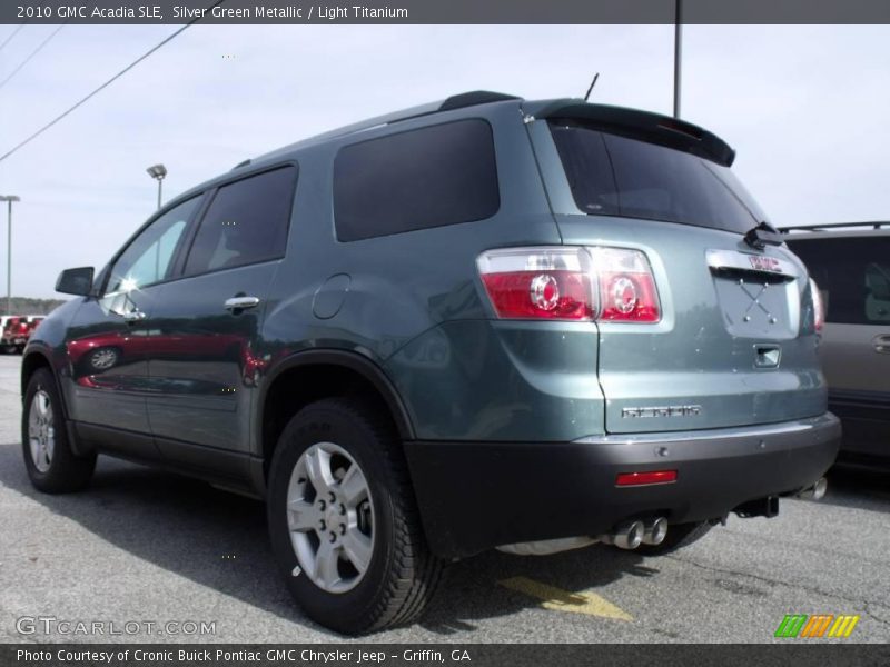 Silver Green Metallic / Light Titanium 2010 GMC Acadia SLE
