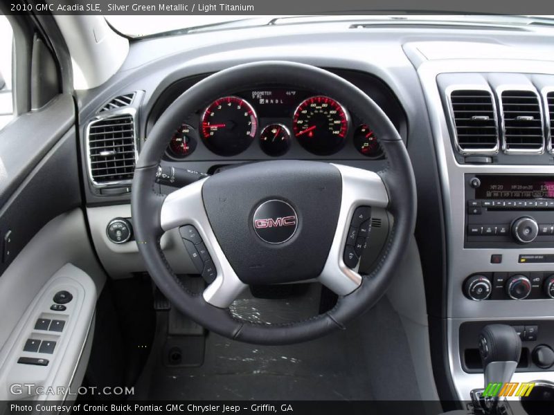 Silver Green Metallic / Light Titanium 2010 GMC Acadia SLE
