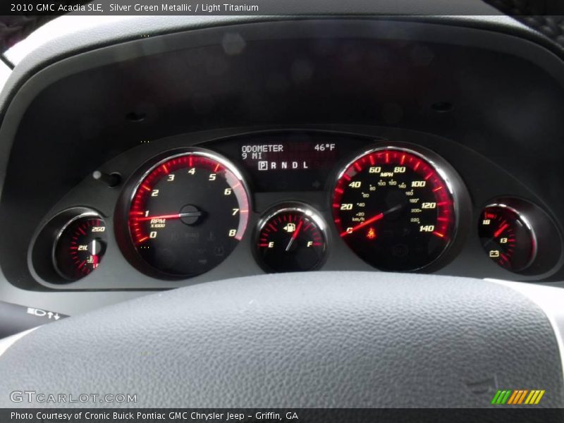 Silver Green Metallic / Light Titanium 2010 GMC Acadia SLE