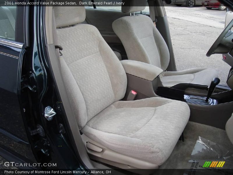 Dark Emerald Pearl / Ivory 2001 Honda Accord Value Package Sedan