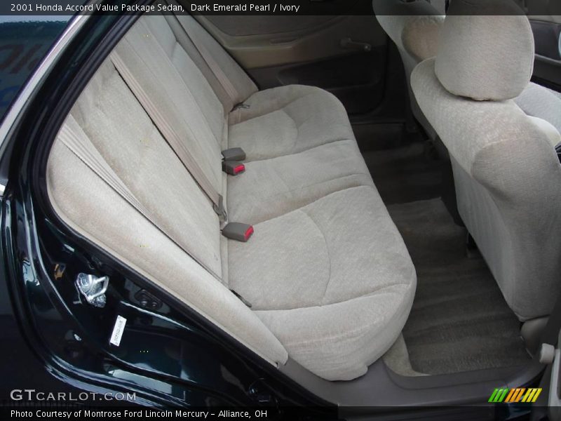 Dark Emerald Pearl / Ivory 2001 Honda Accord Value Package Sedan