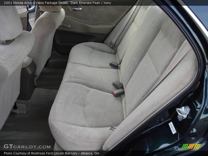 Dark Emerald Pearl / Ivory 2001 Honda Accord Value Package Sedan