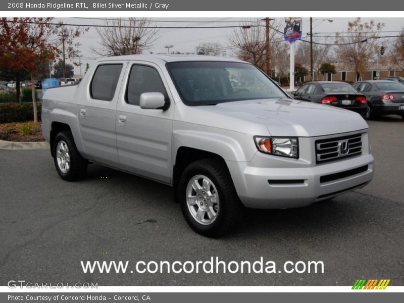 Billet Silver Metallic / Gray 2008 Honda Ridgeline RTL