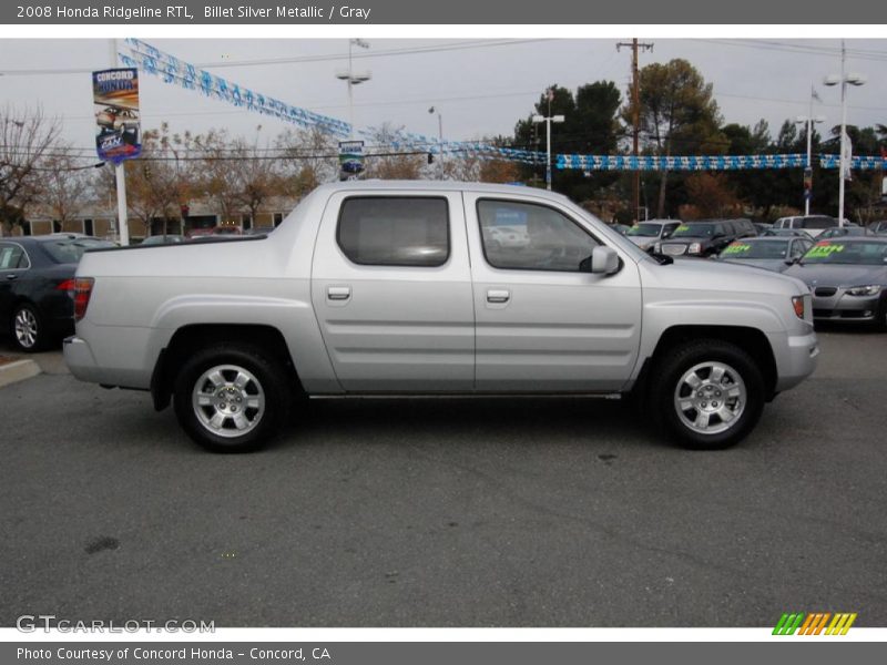 Billet Silver Metallic / Gray 2008 Honda Ridgeline RTL