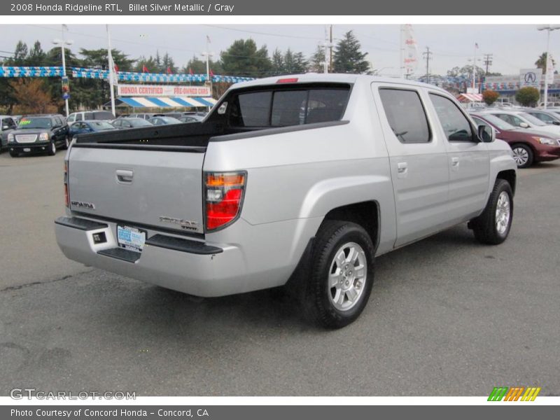 Billet Silver Metallic / Gray 2008 Honda Ridgeline RTL