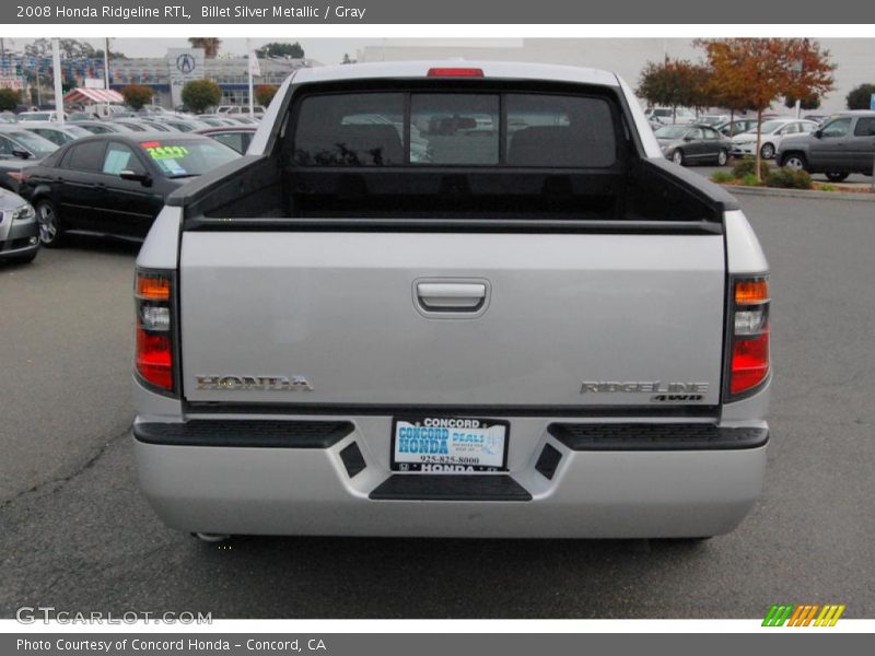 Billet Silver Metallic / Gray 2008 Honda Ridgeline RTL