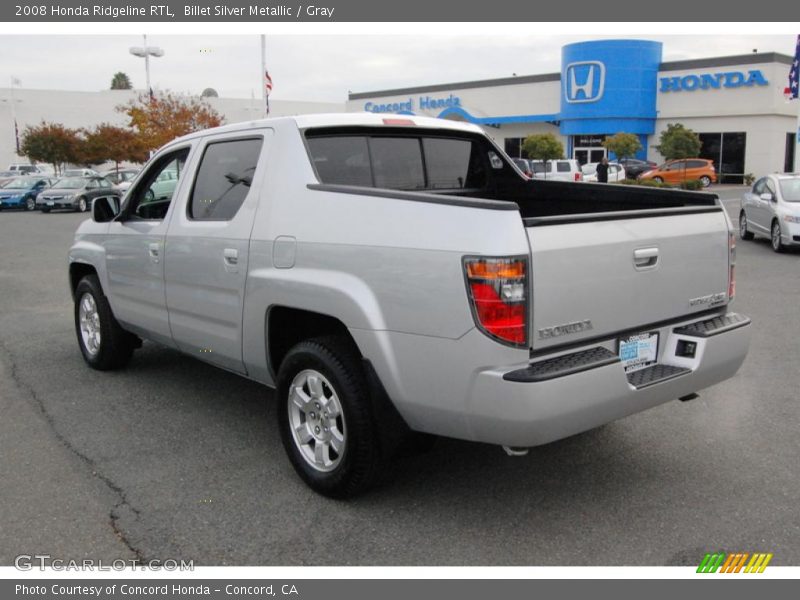 Billet Silver Metallic / Gray 2008 Honda Ridgeline RTL