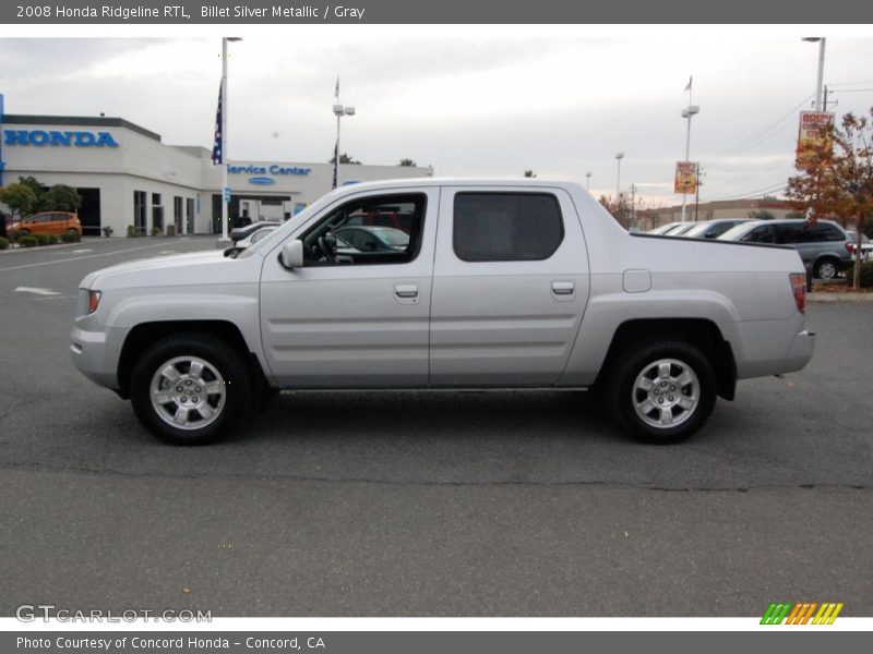 Billet Silver Metallic / Gray 2008 Honda Ridgeline RTL