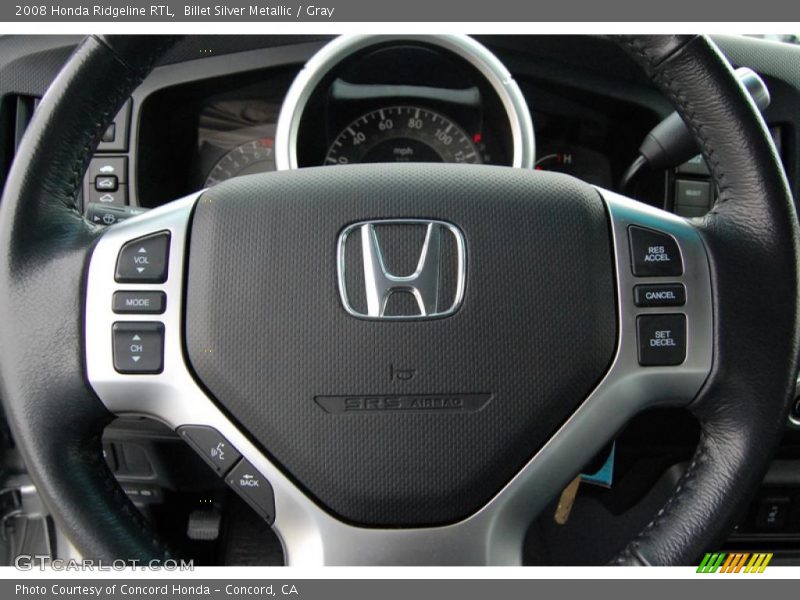 Billet Silver Metallic / Gray 2008 Honda Ridgeline RTL
