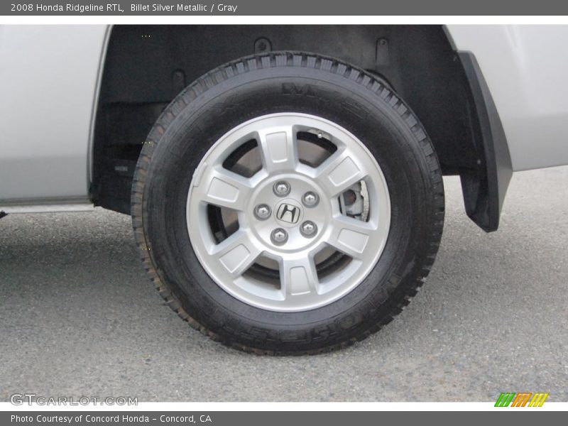 Billet Silver Metallic / Gray 2008 Honda Ridgeline RTL