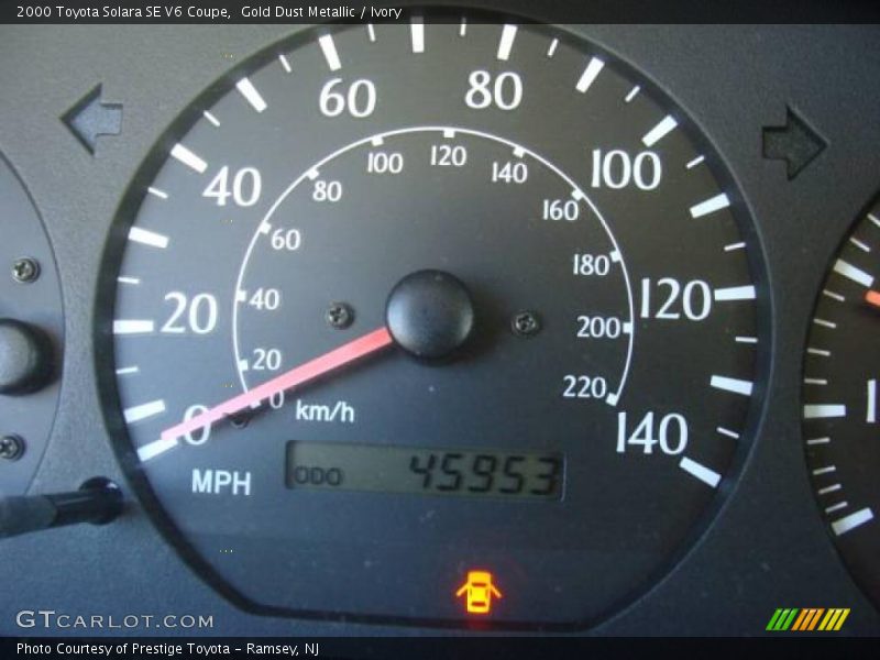 Gold Dust Metallic / Ivory 2000 Toyota Solara SE V6 Coupe