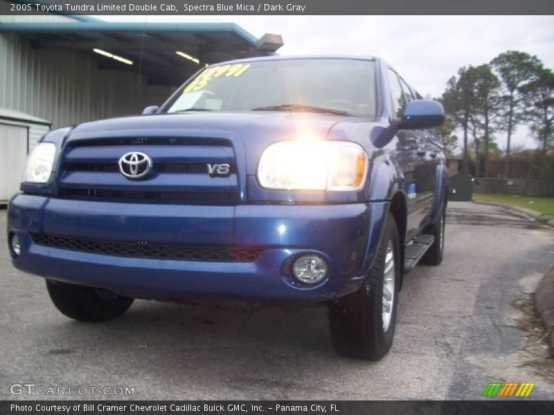 Spectra Blue Mica / Dark Gray 2005 Toyota Tundra Limited Double Cab