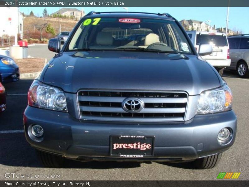 Bluestone Metallic / Ivory Beige 2007 Toyota Highlander V6 4WD