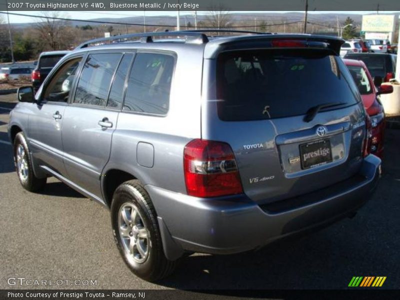 Bluestone Metallic / Ivory Beige 2007 Toyota Highlander V6 4WD