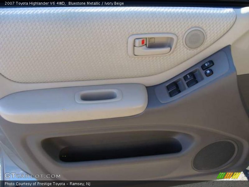 Bluestone Metallic / Ivory Beige 2007 Toyota Highlander V6 4WD