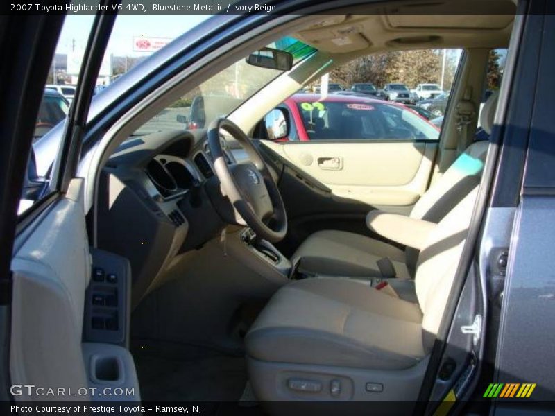 Bluestone Metallic / Ivory Beige 2007 Toyota Highlander V6 4WD