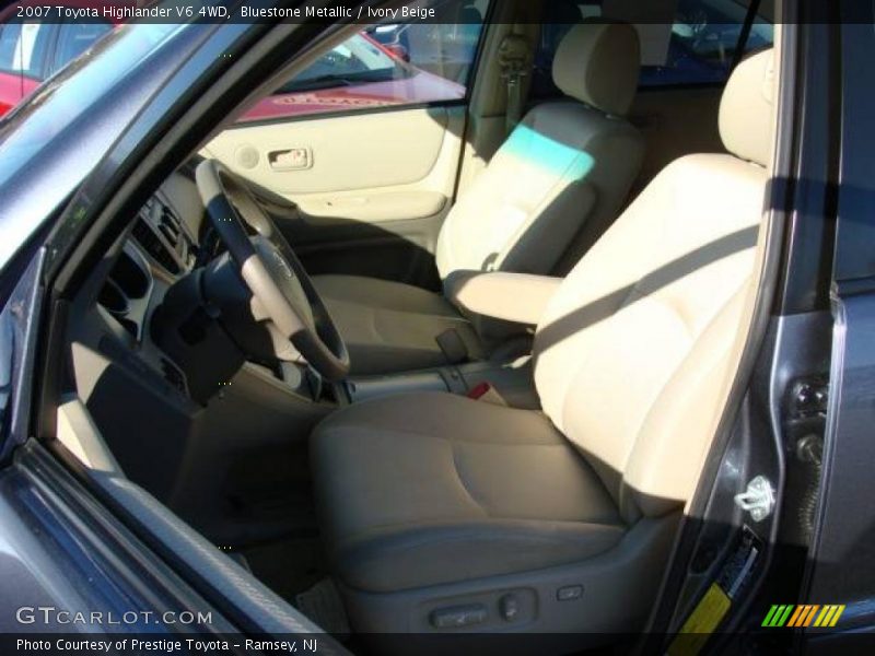 Bluestone Metallic / Ivory Beige 2007 Toyota Highlander V6 4WD