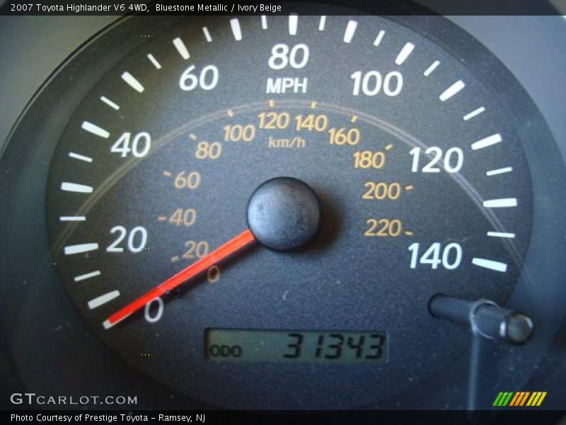 Bluestone Metallic / Ivory Beige 2007 Toyota Highlander V6 4WD
